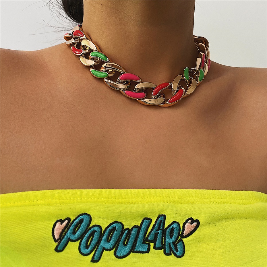 Women's Vintage Cross Chain Choker Women's Vintage Cross Chain Choker