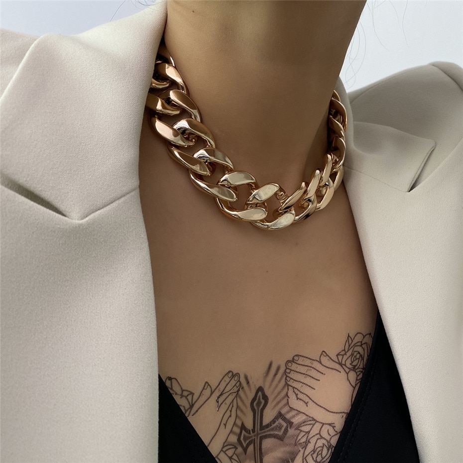 Women's Vintage Cross Chain Choker Women's Vintage Cross Chain Choker