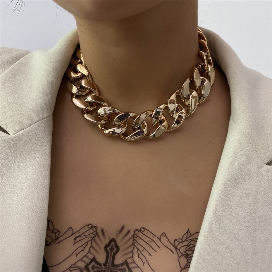Women's Vintage Cross Chain Choker Women's Vintage Cross Chain Choker