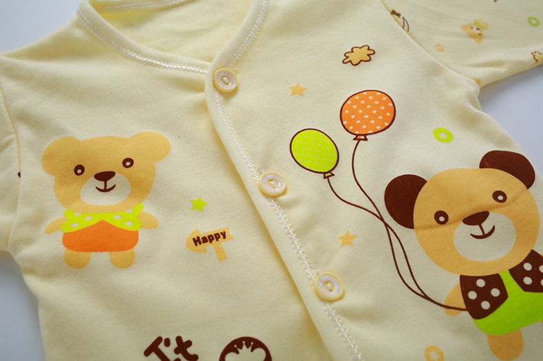 Newborn Baby's Cotton Clothing 7 Pcs Set