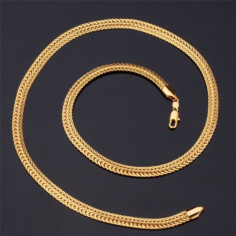 Thick Snake Braided Double Rope Men's Chain
