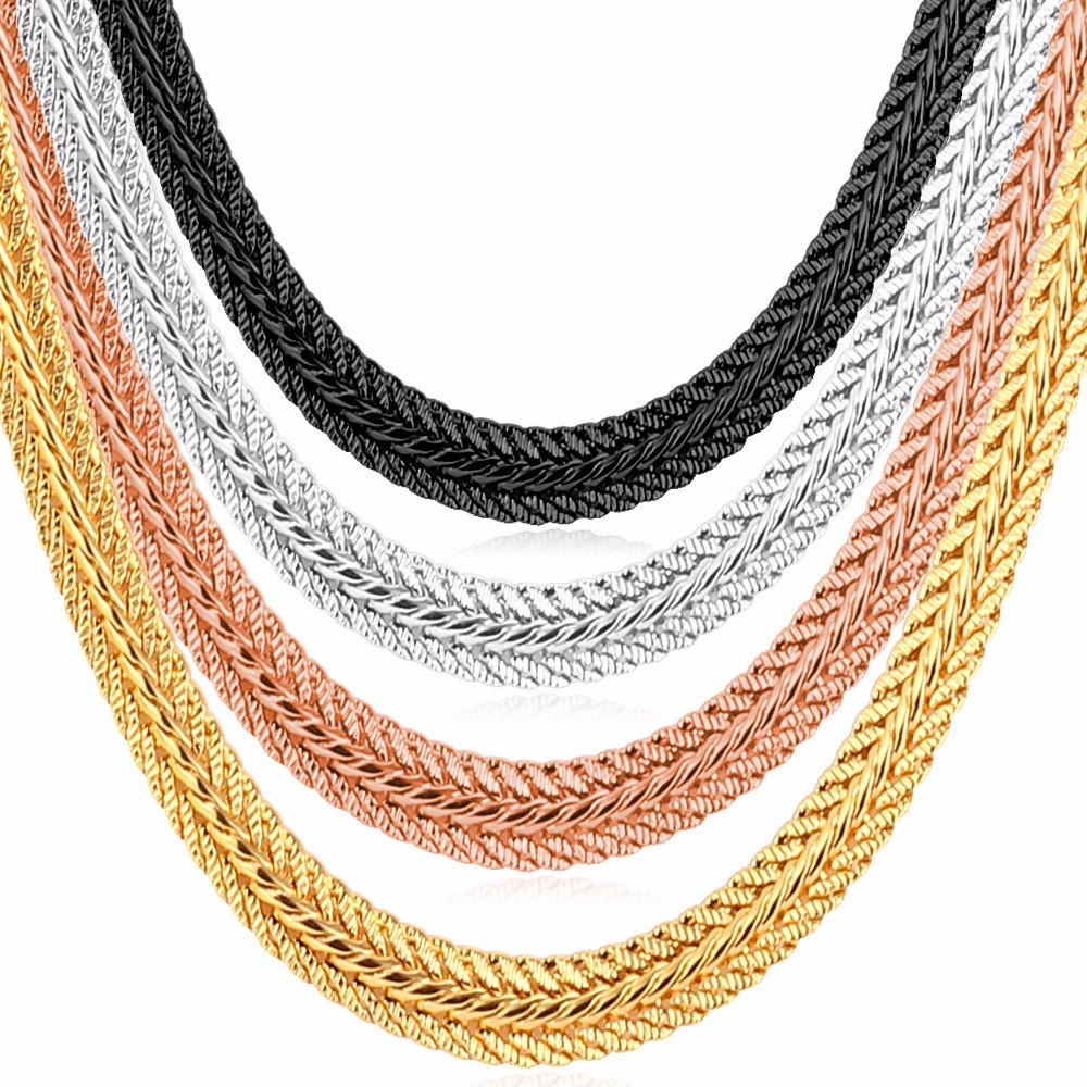 Thick Snake Braided Double Rope Men's Chain