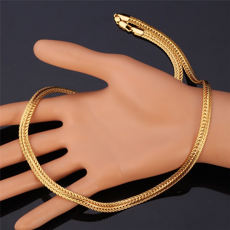 Thick Snake Braided Double Rope Men's Chain