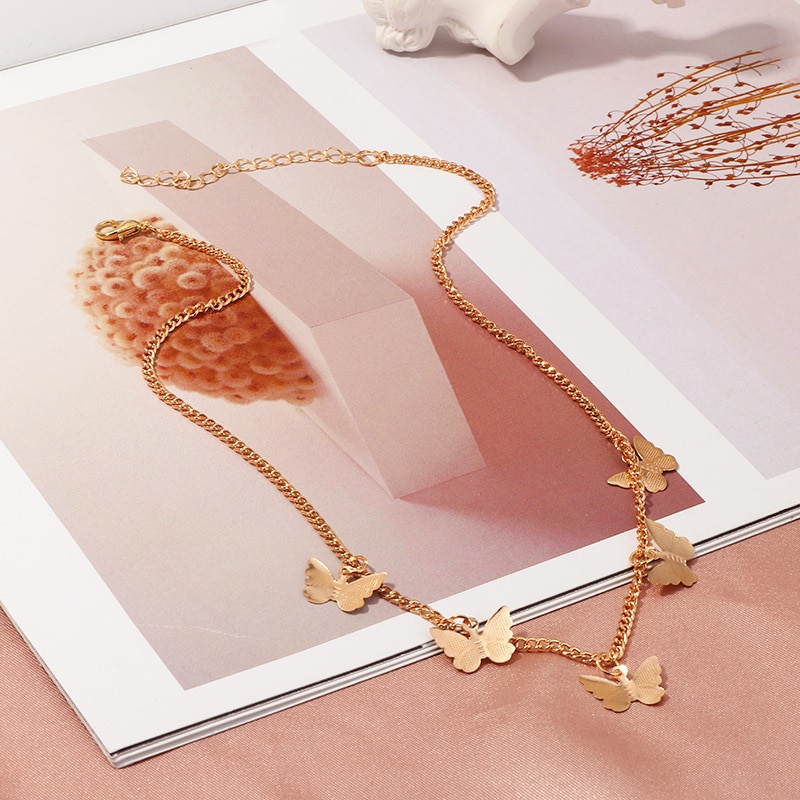 Butterfly Chain Pendant Necklace