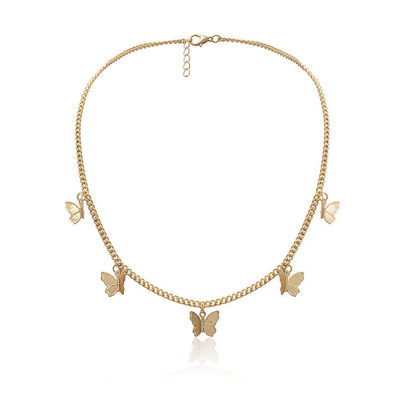 Butterfly Chain Pendant Necklace