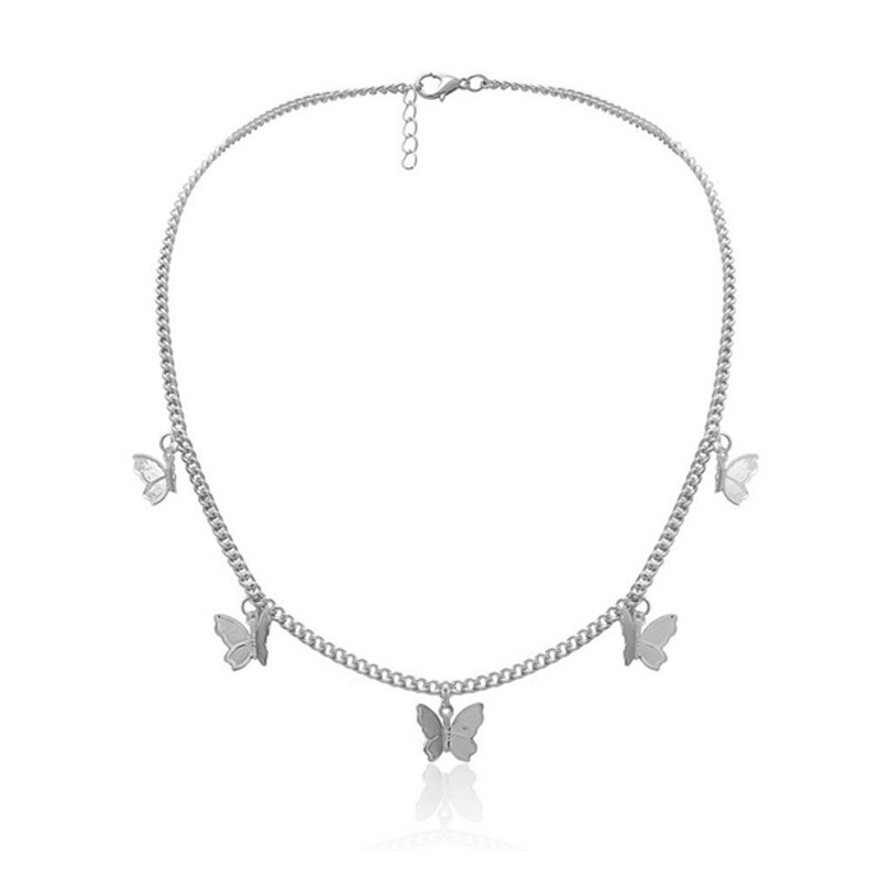 Butterfly Chain Pendant Necklace