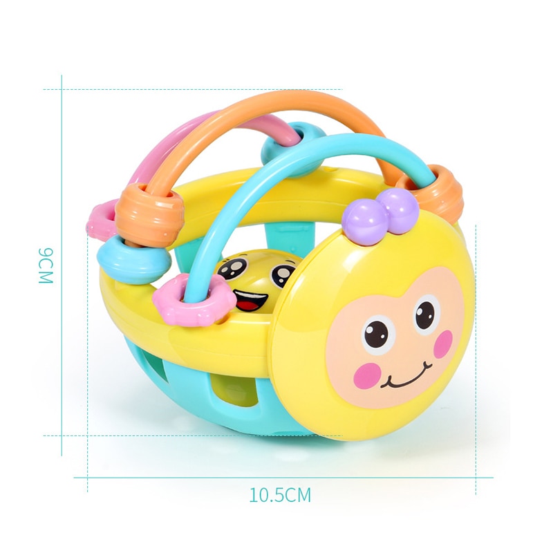 Soft Cartoon Baby Rattle Toy