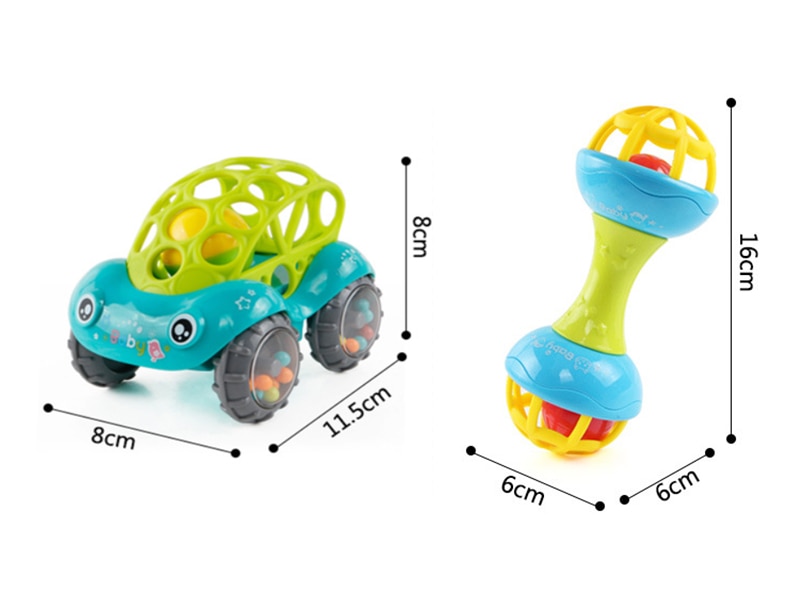 Soft Cartoon Baby Rattle Toy