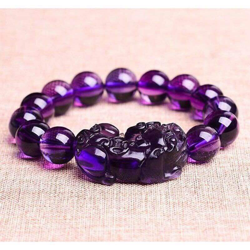 Buddhism Obsidian Stone Beaded Bracelet